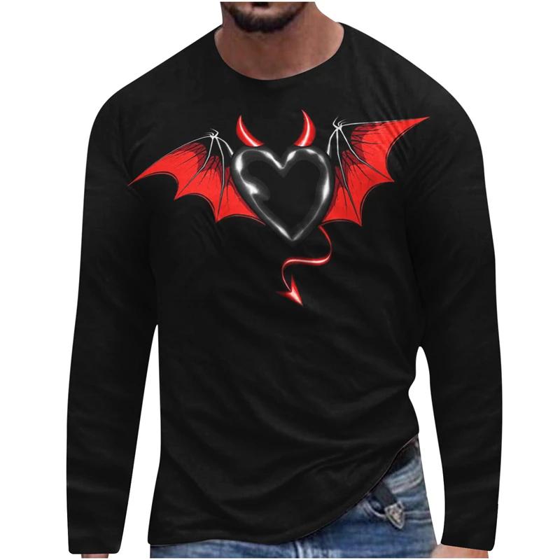 Harajuku 3D Men's Casual Long Sleeve T-shirt Flower 3D Printed Loose Summer Fashion Street Loose Oversized T Shirt Casual Loose