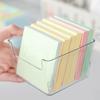 1pc Clear Sticky Note Storage Box, Small Plastic Storage Box, Storage Organizer For Home And Office