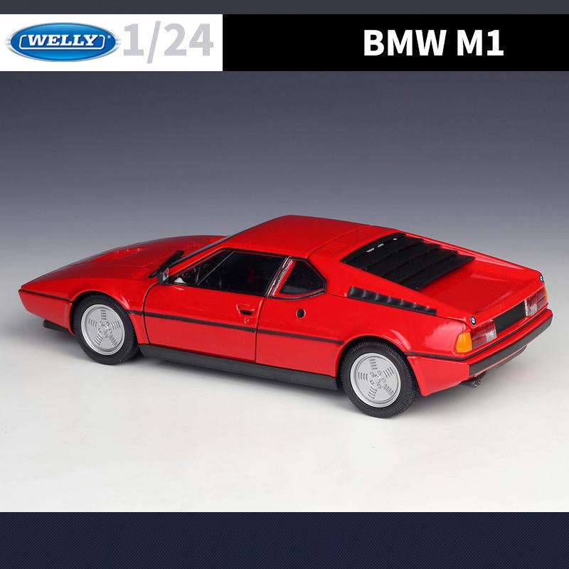 WELLY 1:24 BMW M1 Alloy Car Diecasts & Toy Vehicles Car Model Miniature Scale Model Car Toy For Children