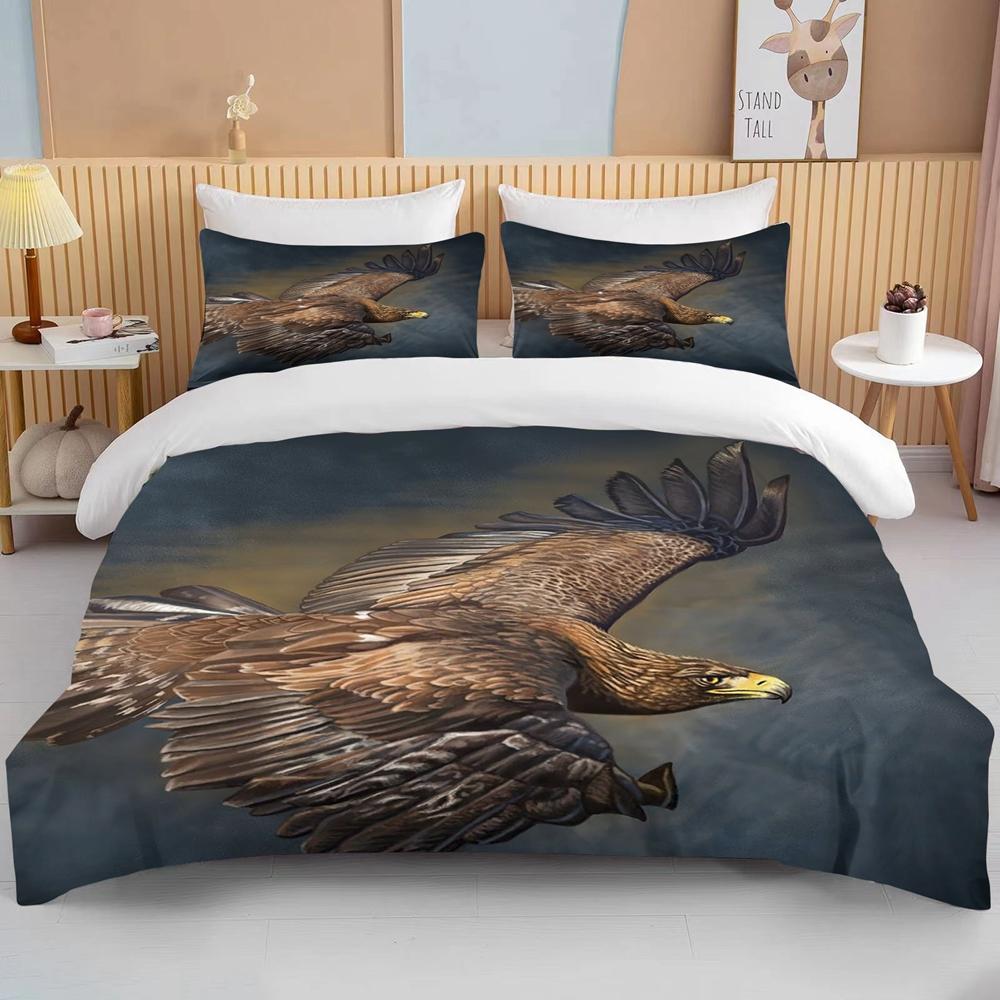 10 Sizes Male Eagle Bedding Set Duvet Cover Bed Set Quilt Cover Pillowcase King Queen Size Bedding Set For Child Gift