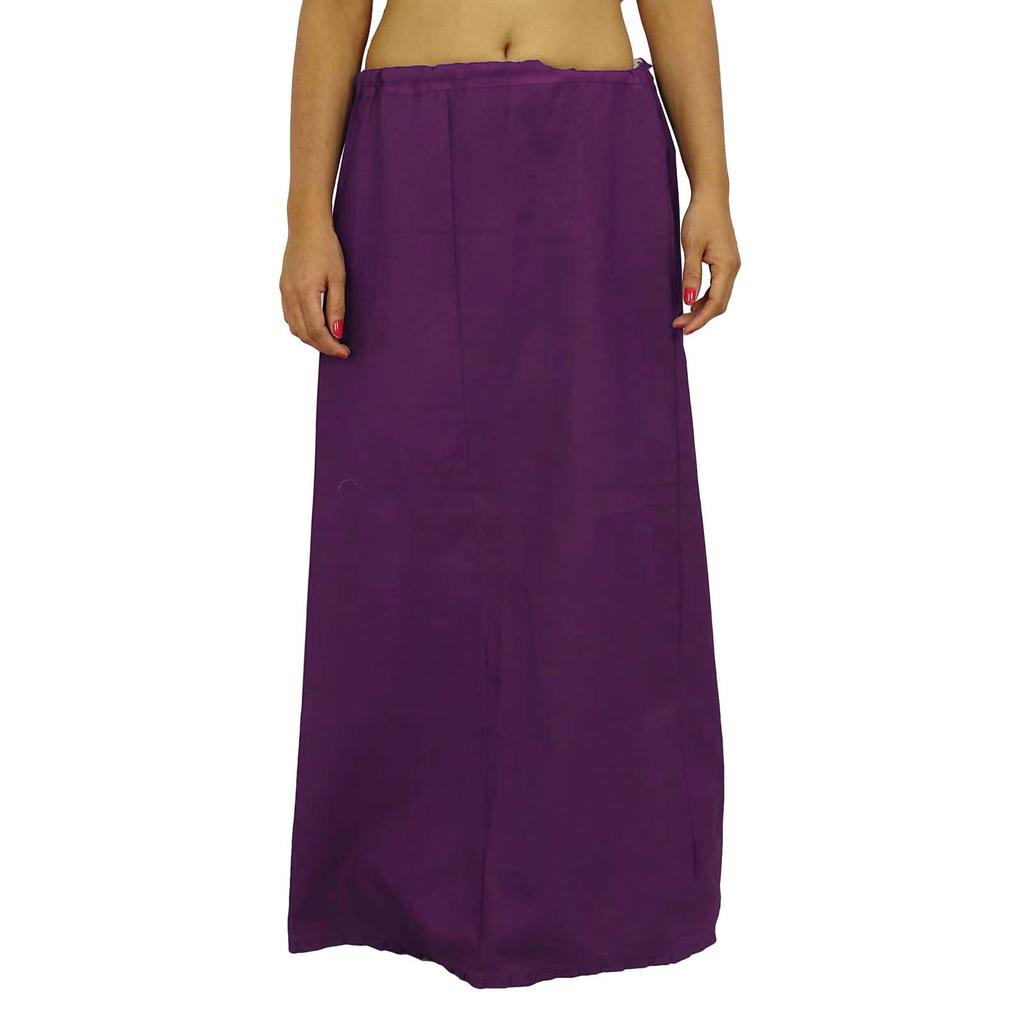 Сари Петтикот Твердая Нижняя Юбка Хлопок Болливуд Индийская Подкладка Для Сари