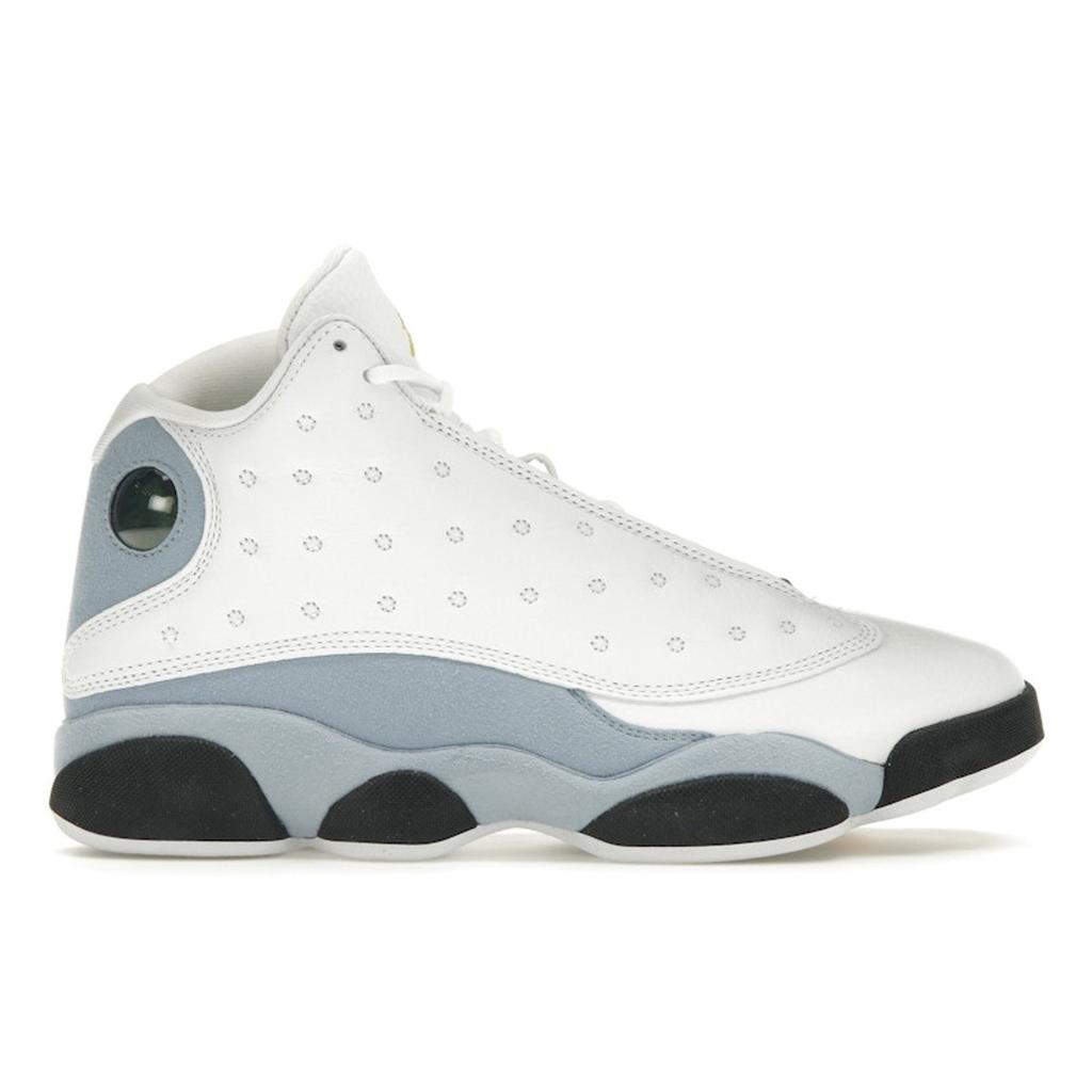 Air Jordan 13 Retro Blue Grey Men Sneakers White Yellow-Ochre Black 414571-170