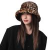Плюшевая панама с леопардовым принтом - Теплая, модная, унисекс