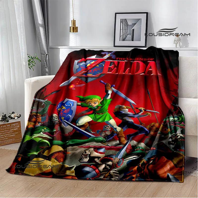 3D Z-Zeldas Cartoon blanket Warm Flannel blankets Soft and comfortable blanket Home Travel Blankets bed linings Birthday Gift