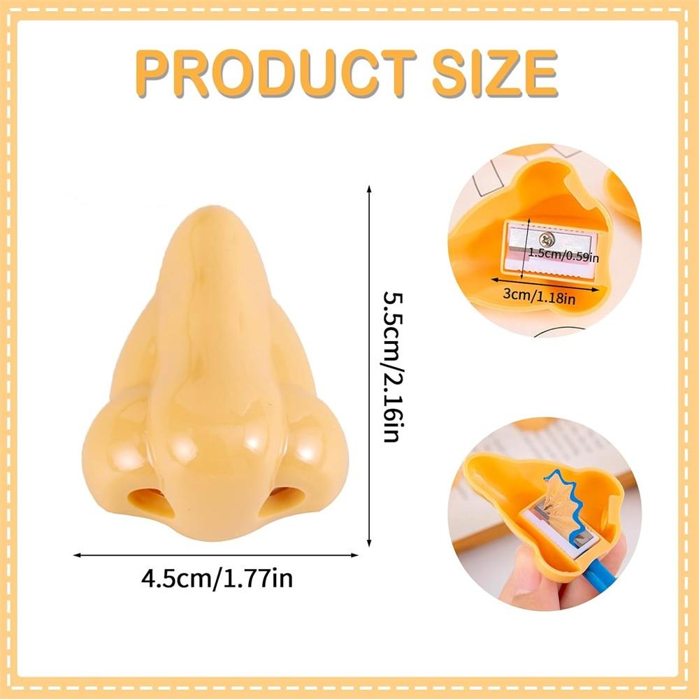 Nose Pencil Sharpener Double Hole Sharpener Novelty School Supplies For Kids Students Classroom Gifts Teacher Rewards And Prizes