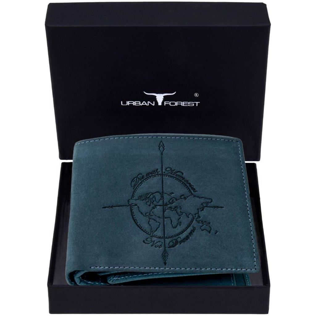 Мужской повседневный кошелек из натуральной кожи с RFID-меткой - стандартный размер (6 слотов для карт) Мужской кошелек