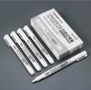 1/5 Pack Permanent White Marker Pens Quick Dry Ink Durable Nib For Art Crafting Rock Painting Glass Metal Wood Marking
