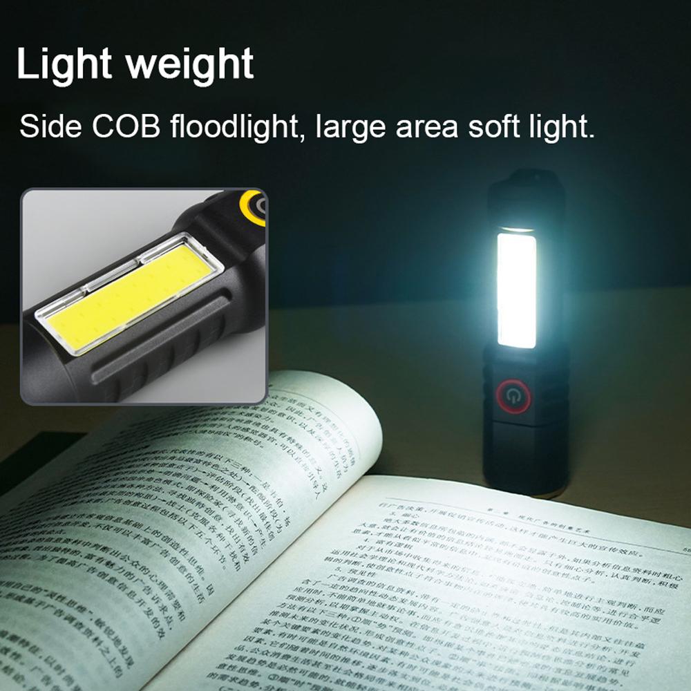 Двойной источник света, портативный фонарик высокой яркости, уличный телескопический светильник с регулируемой фокусировкой