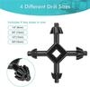 4 Way Chuck Key, Universal Drill Chuck Key, Handheld 4 In 1 Drills Chuck Key For Most Drills And Power Tools