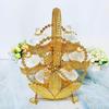 Elegant Rotating Fruit Basket - Six-Compartment, Three-Leaf Design, Perfect for Living Room Decor
