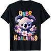 Милая цветная футболка с коалой 'Over Koalafied' для мужчин, женщин, детей