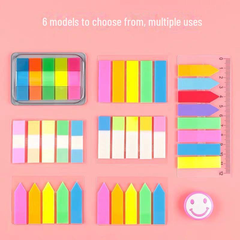 Съемные цветные наклейки-индексы: Маленькие свежие студенческие маркеры и стикеры