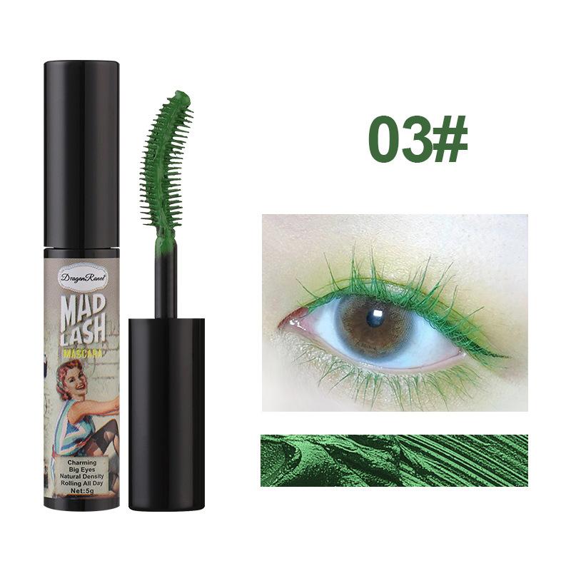 6 Color Mascara Waterproof Slim Natural Curling Volumizing Color Mascara Stage Makeup Sensation Eye Lashes Brush Beauty
