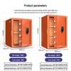 Tiger Home & Office Smart Fingerprint Safe - 45cm Vibrant Orange