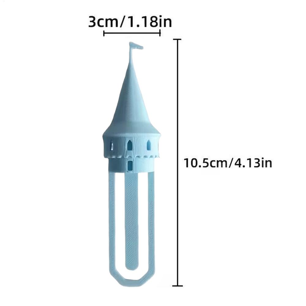3D Printed Castle Tower Bookmarks Funny Page Holder Clip Novelty Cute Book Accessory for Women Men Teacher Teens, School Study