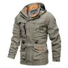 Hooded Large Size Jacket Men's Jacket Spring Autumn and Winter Jacket Men's Medium and Long Casual Outdoor