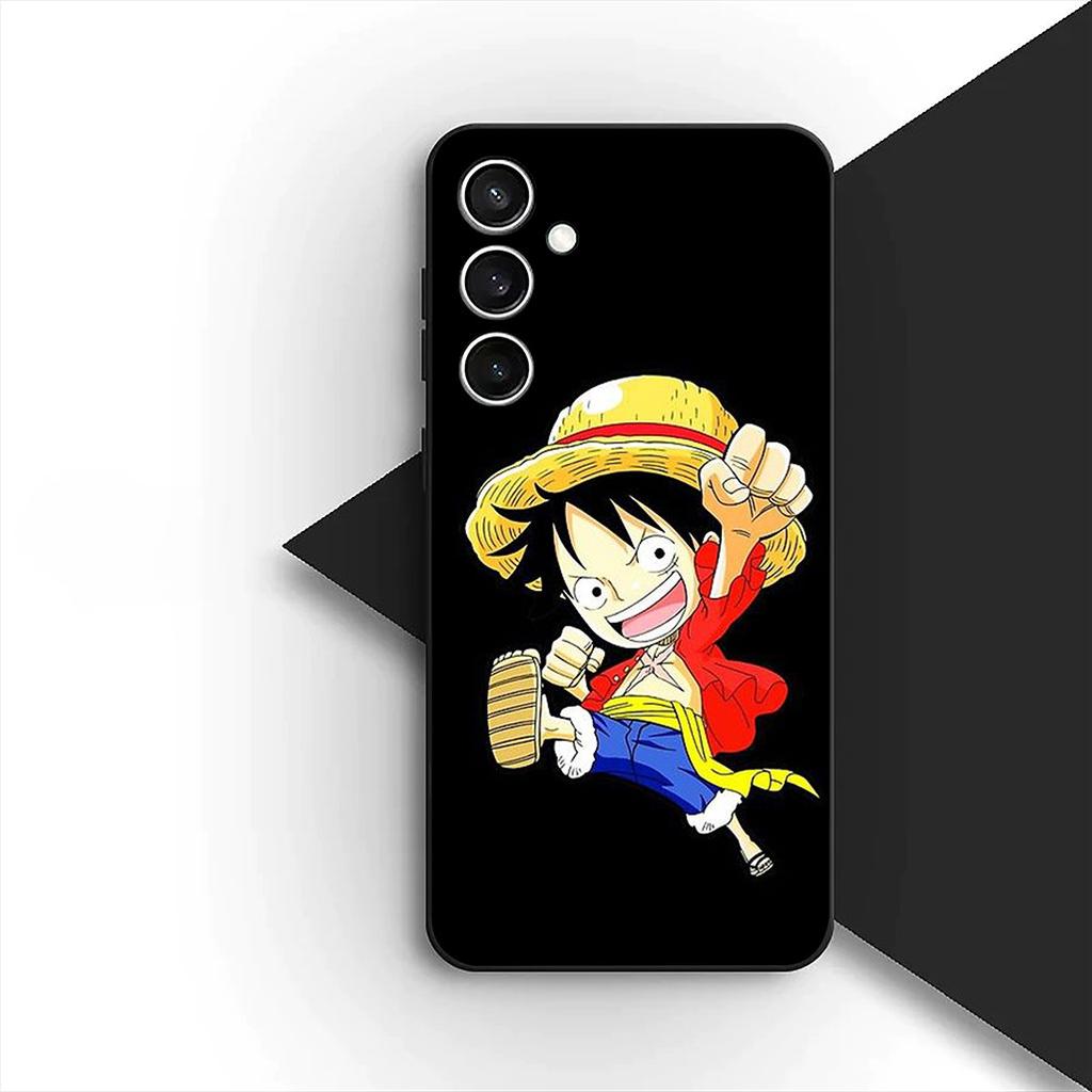 Cover for Samsung Galaxy A35 A36 A55 A26 A05 A06 A14 A50 A51 A53 A54 A12 A13 A23 Phone Case Red Hair One Luffy Pieces Shanks