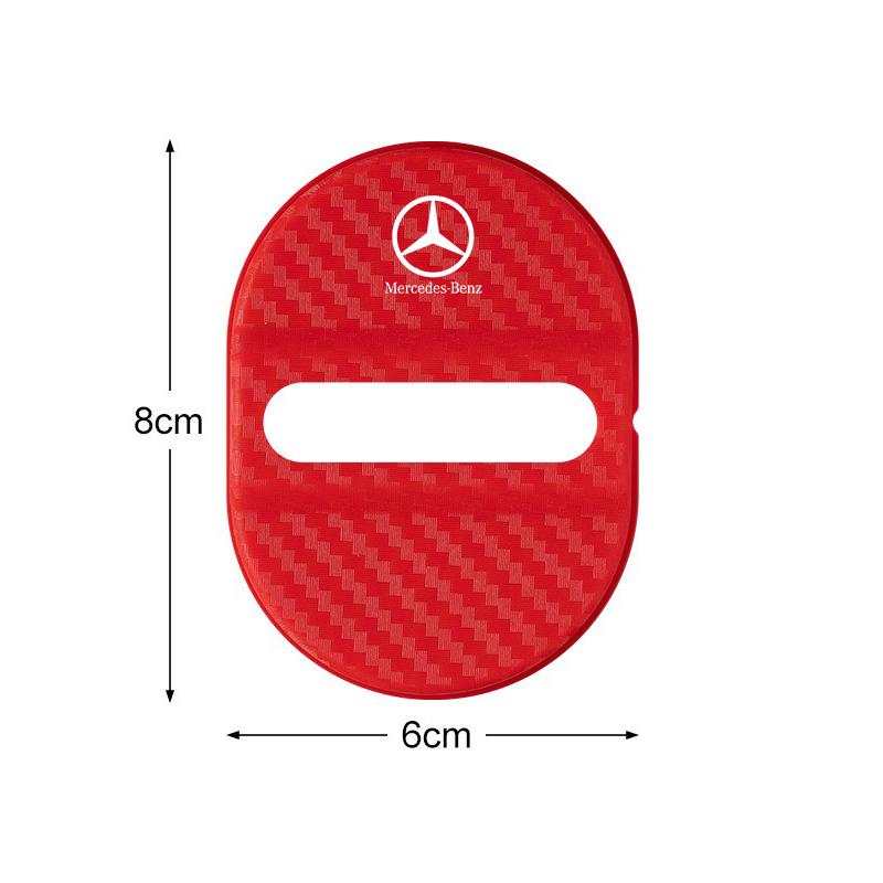4PCS Car Door Lock Cover Stainless Steel Protection Accessories For Mercedes Benz AMG W124 W202 W203 W204 W210 W211 W212 HP3