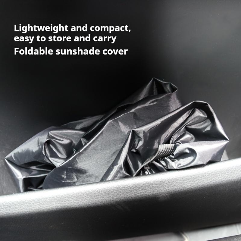 1PC Car Steering Wheel Cover with Sun Visor, Polyester Steering Wheel Sun Visor. Thermal Protection Sun Visor