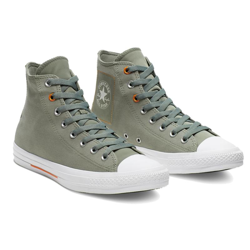 Converse Кеды All Star Light Chuck Taylor Classic Удобные Высокие Канвасовые Унисекс Милитари Грин