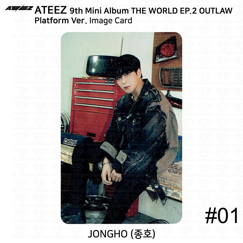 ATEEZ 9-й мини-альбом THE WORLD EP.2 OUTLAW Platform Ver QR Фотокарточка Изображение карты
