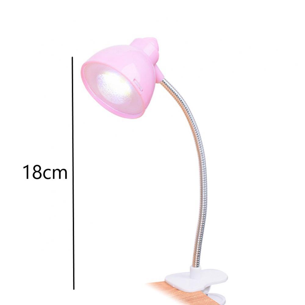 Настольная лампа цвета конфет, мини-настольная лампа с зажимом для учебы, светодиодная лампа, регулируемая лампа для чтения, ночная светодиодная лампа для защиты глаз