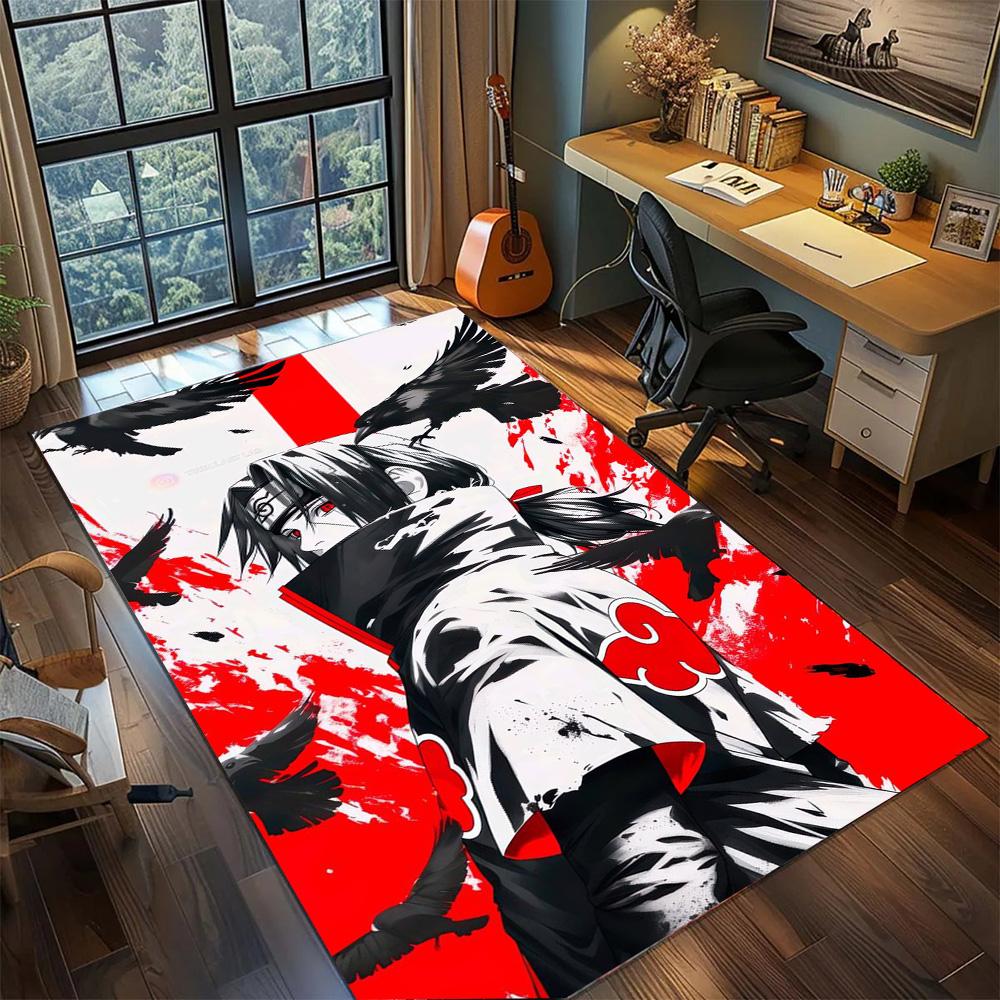 Itachi Uchiha Carpet Daily Household Use, Non Slip Washable Large Area Floor Mat Rug Gamer Bedroom.-TING