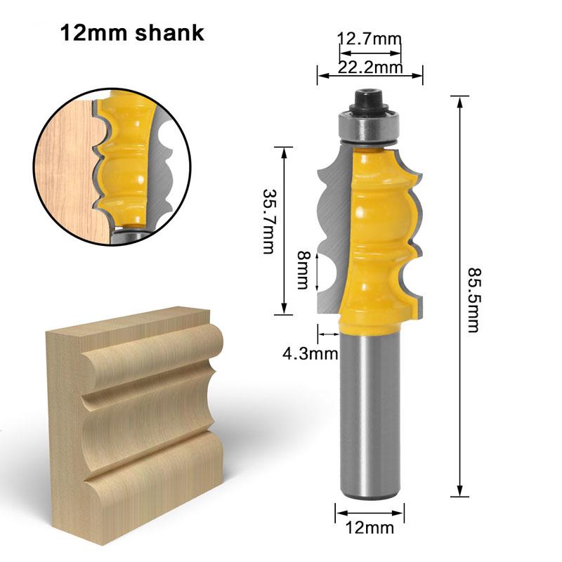 1PC Special Moulding Bit Carbide Molding Router Bit Trimming Wood Milling Cutter for Woodwork Cutter Power Tools - 6mm 1/4 8mm 12mm 1/2 Shank
