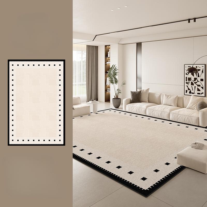 Cream Style Living Room Decoration Soft Carpet Washable bedside Floor Mat Large Area Rugs for Bedroom Anti-slip cloakroom Rug