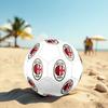 AC Milan Size 5 Soccer Ball, Machine-Stitched PVC, Durable & High Bounce, All Ages Fit, fan merchandise, matches & outdoor use.