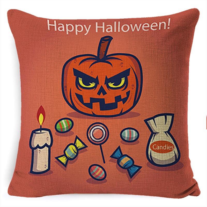 Наволочка Праздничная Вечеринка Хэллоуин Ужас Летучая Мышь Офисная Наволочка Подушка для Поддержки Поясницы в Автомобиле Поясничная Подушка