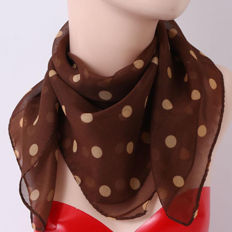 Multi-Season Chiffon Silk Scarf: Versatile 65cm Square for Sun and Neck Protection