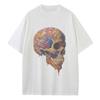 Summer Graphic T Shirts Pure Cotton Breathable Mens Womens Clothing Skull Tops Heavy Drop Shoulder Oversized T Shirt