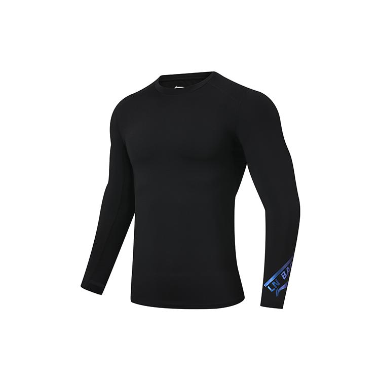 Свитшоты Li Ning Мужские Черные С Круглым Вырезом Умеренные Другие AUDR101-1