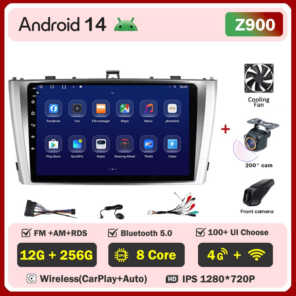 Для Toyota Avensis 3 T27 2008-2015 автомобильный радиоплеер Car Carplay экран Autoradio Mirror Link Android Auto сенсорный экран 8 ядер