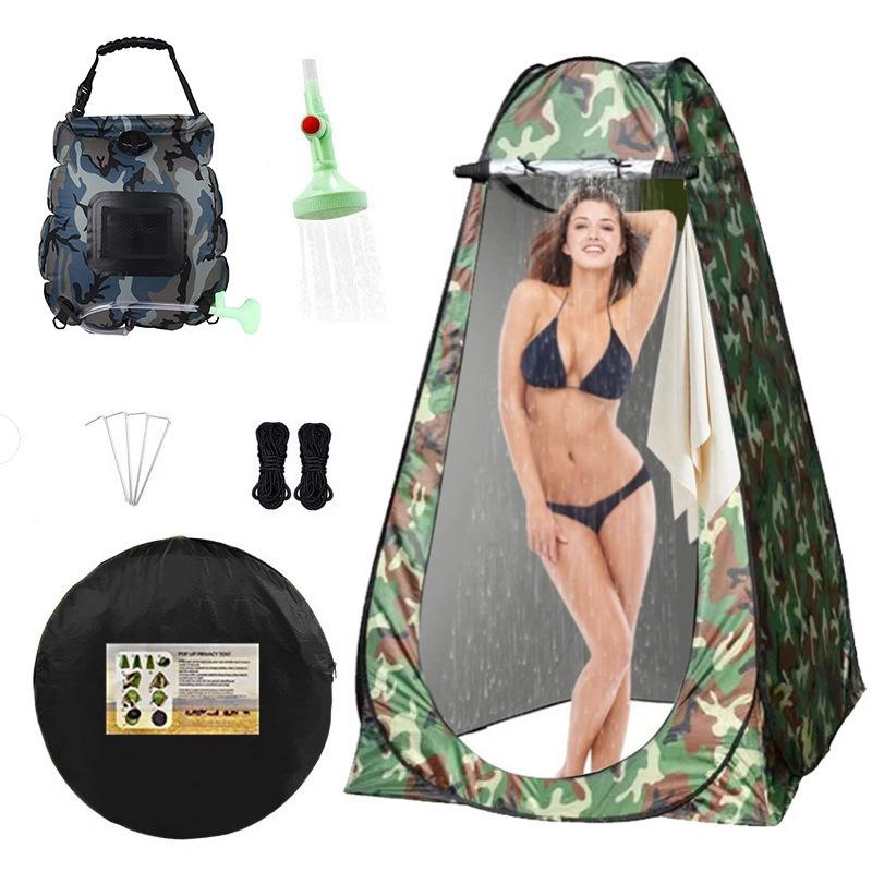 Портативная палатка для душа и туалета для кемпинга - Укрытие для уединения на открытом воздухе