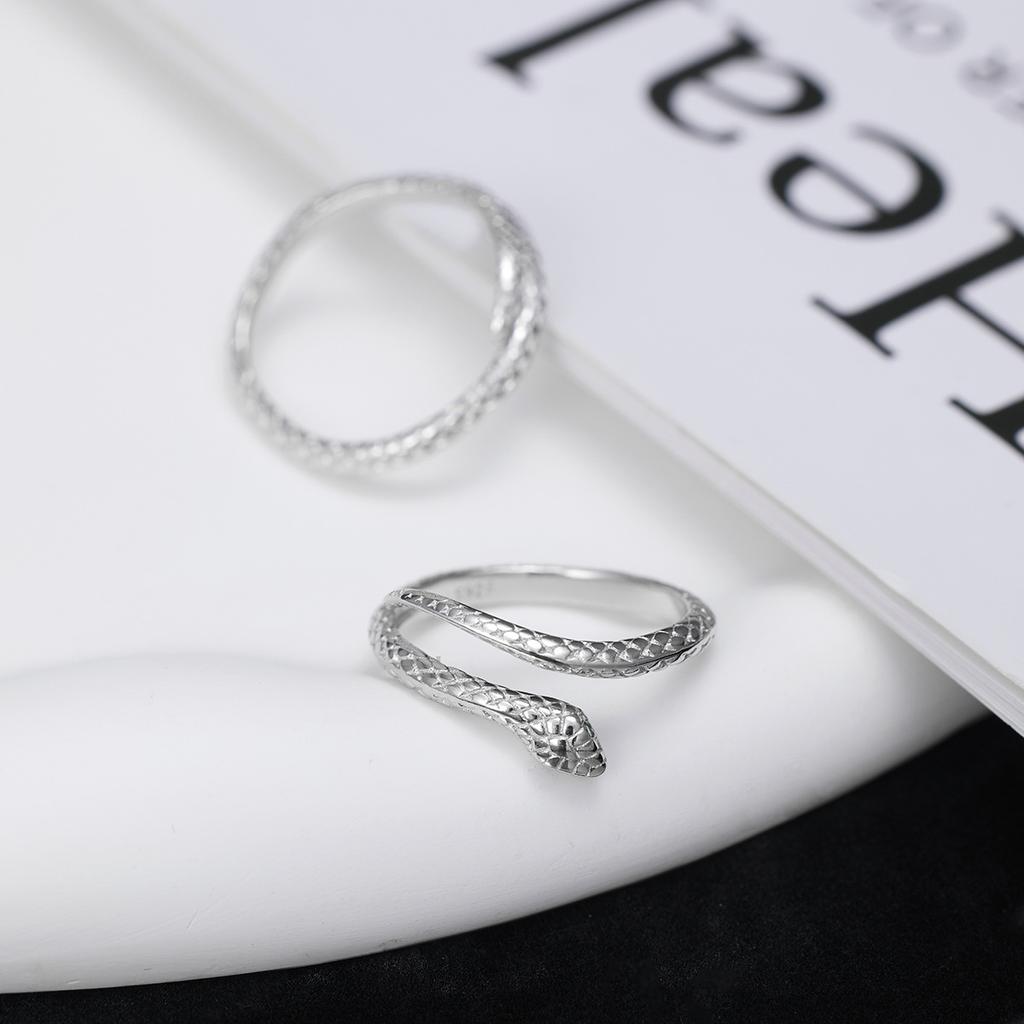 Кольцо со змеей из стерлингового серебра S925, женское, модное, легкое, роскошное, универсальное, со знаком зодиака, простое, кольцо со змеей на год рождения