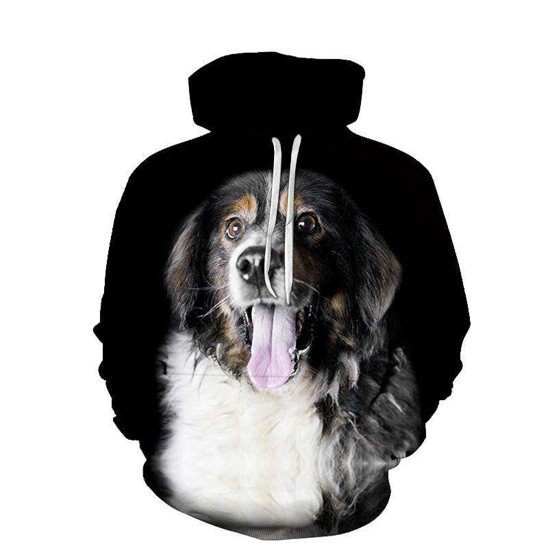 German Shepherd Dog Men 3D Print Fashion Popular Sweatshirt Spring Autumn Men's And Women's Pullover Street Harajuku Hoodies