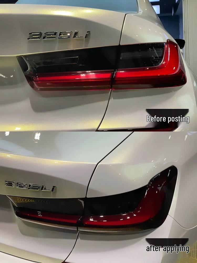 BMW Черная пленка-наклейка «Черный Воин» для фар и задних фонарей, меняющая цвет, из ТПУ