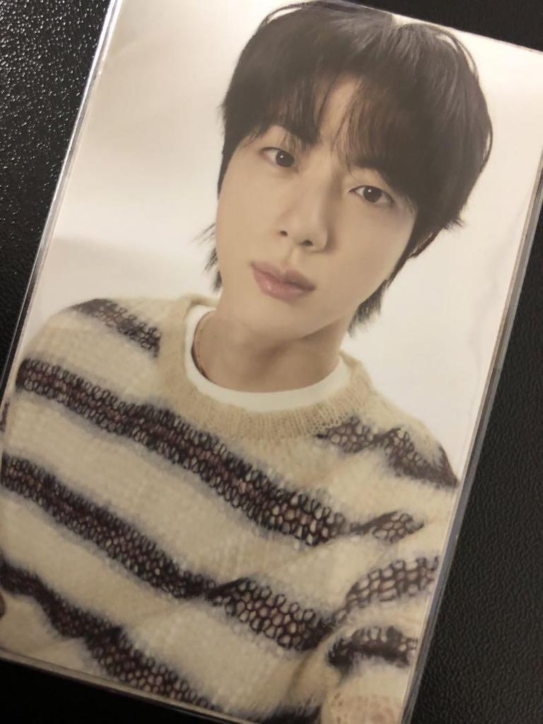 [Б/У] BTS JIN Торговая карточка Только Рубашка в клетку Аксессуары RUN SEOKJIN Корея
