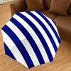 1PC Blue White StripesAutomatic Open/Close Umbrella with Windproof, 8-Rib Sturdy Canopy, Durable Ribs, Fashionable Design, Outdoor Accessory, Fun Prin
