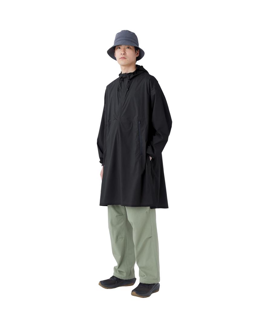 Snow Peak Pertex Weatherproof Poncho Outer Jacket Poncho BLACK 1 JK-26SU004 Men's Women's