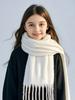 Children Winter Warm Luxury Cashmere Scarves Solid Color Fashion Shawl Wrap Ladies Blanket Foulard Pashmina Bandana Scraf