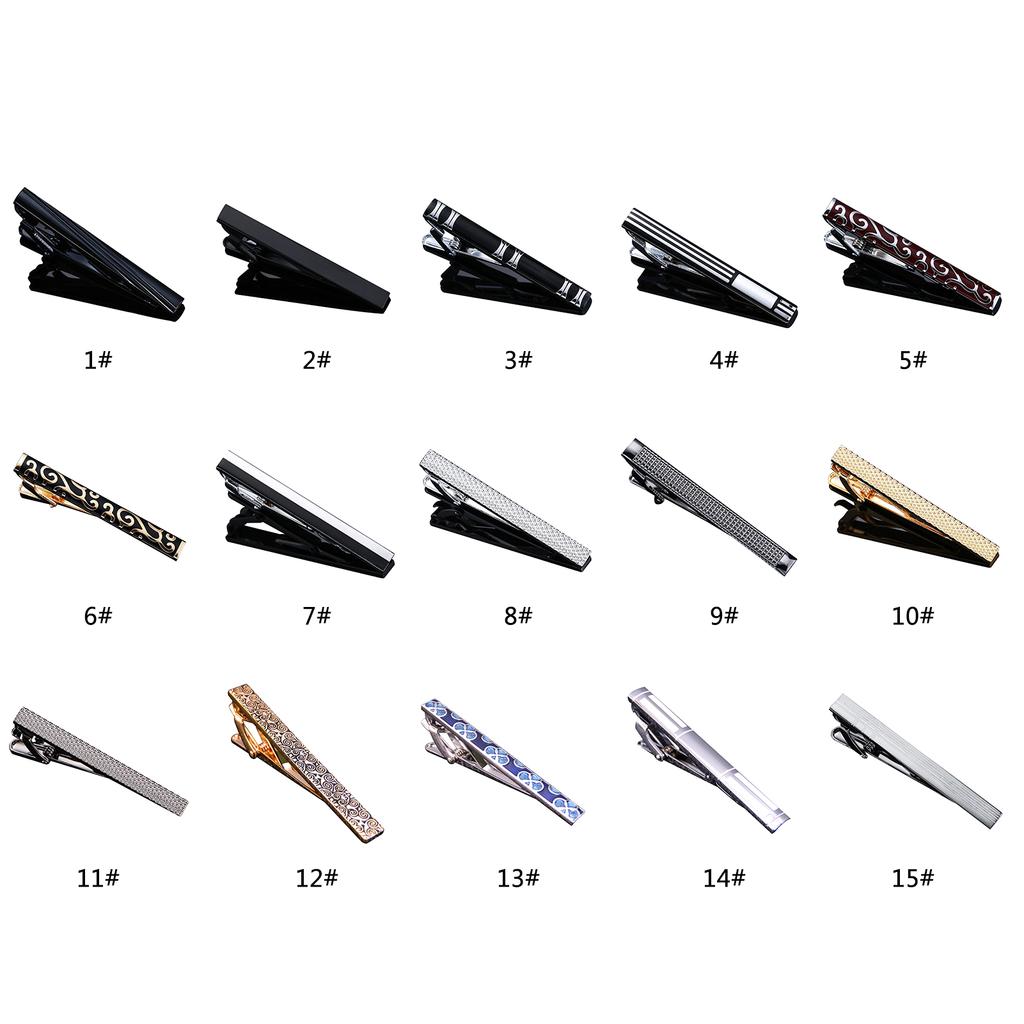 Fashion Business Men's Tie Clip Simple Electroplating Polishing Non-allergic Collar Clip Suit Tie