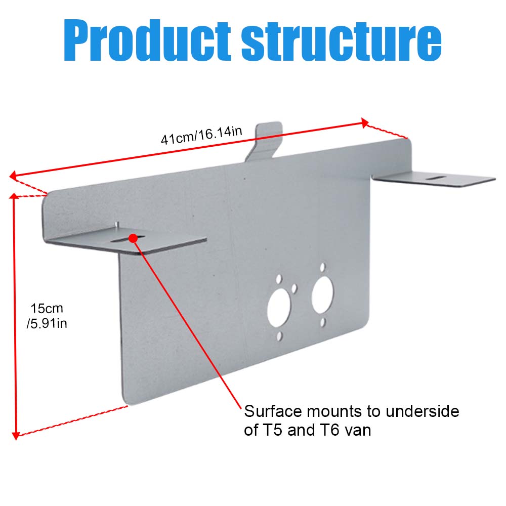 Основание для крепления автомобильного дизельного воздушного отопителя, напольная пластина, серебристая прочная пластина для Eberspacher Webasto, автомобиль, грузовик, фургон T5/T6