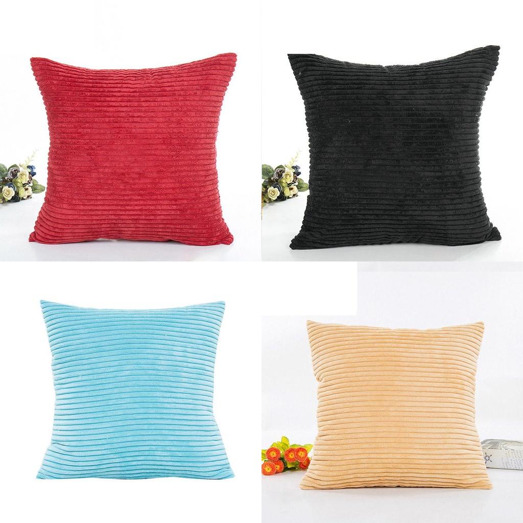 Cozy Supersoft Striped Corduroy Cushion Cover For Your Stylish Sofa