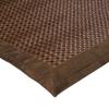Tapis naturel tressé suédine, Marron, 60x90cm