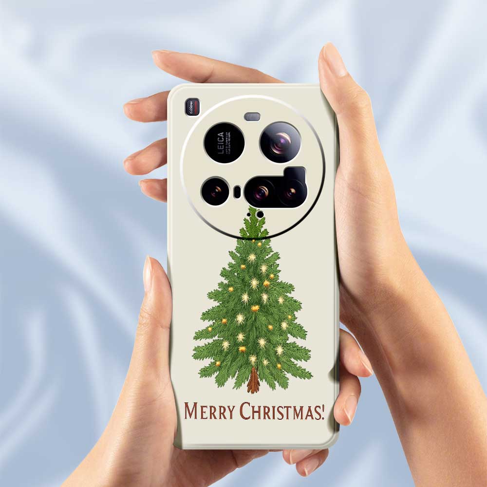 For Xiaomi 15 Ultra Case Christmas Tree Pattern Printing Straight Edge TPU Phone Back Cover