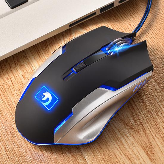 Wired Mouse Ergonomic Anti-slip Luminous Professional Quick Response DPI Adjustable 5 Buttons Gaming Mouse Optical USB Wired