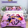 3pcs KPop Demon Hunters17 Design Cover Set - HD Printed Bedding with 1 Cover and 2 Pillowcases - Perfect for Home and Dorm Decor